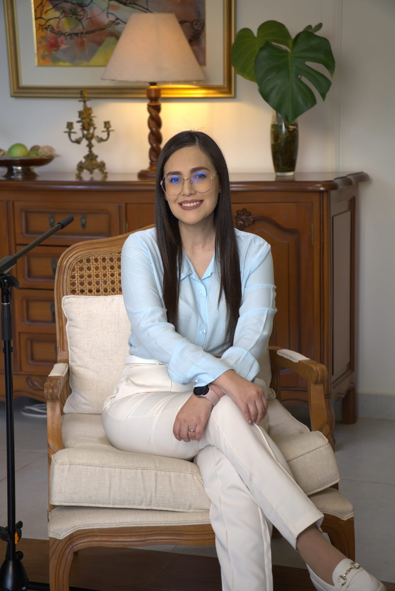 Marlene Santander en su consultorio